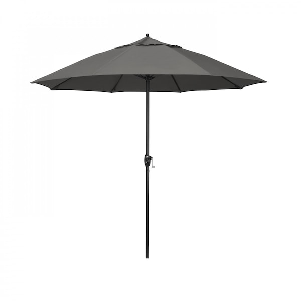 California Umbrella 9' Bronze Aluminum Market Patio Umbrella, Sunbrella Charcoal 194061336977 - main
